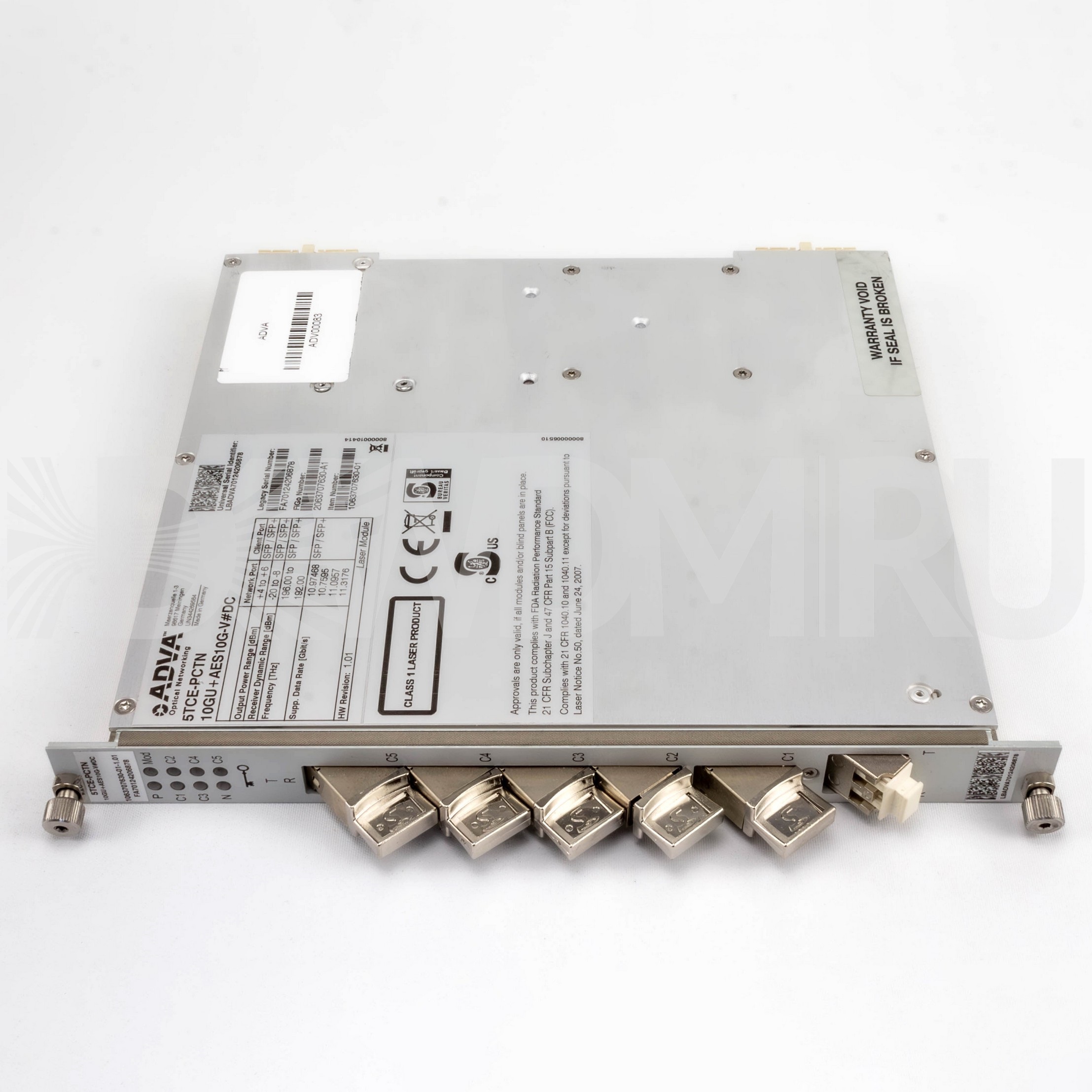 5TCE-PCTN-10GU+AES10G-V#DC 5-port 10G TDM Card ADVA Optical pn1063707630-01
