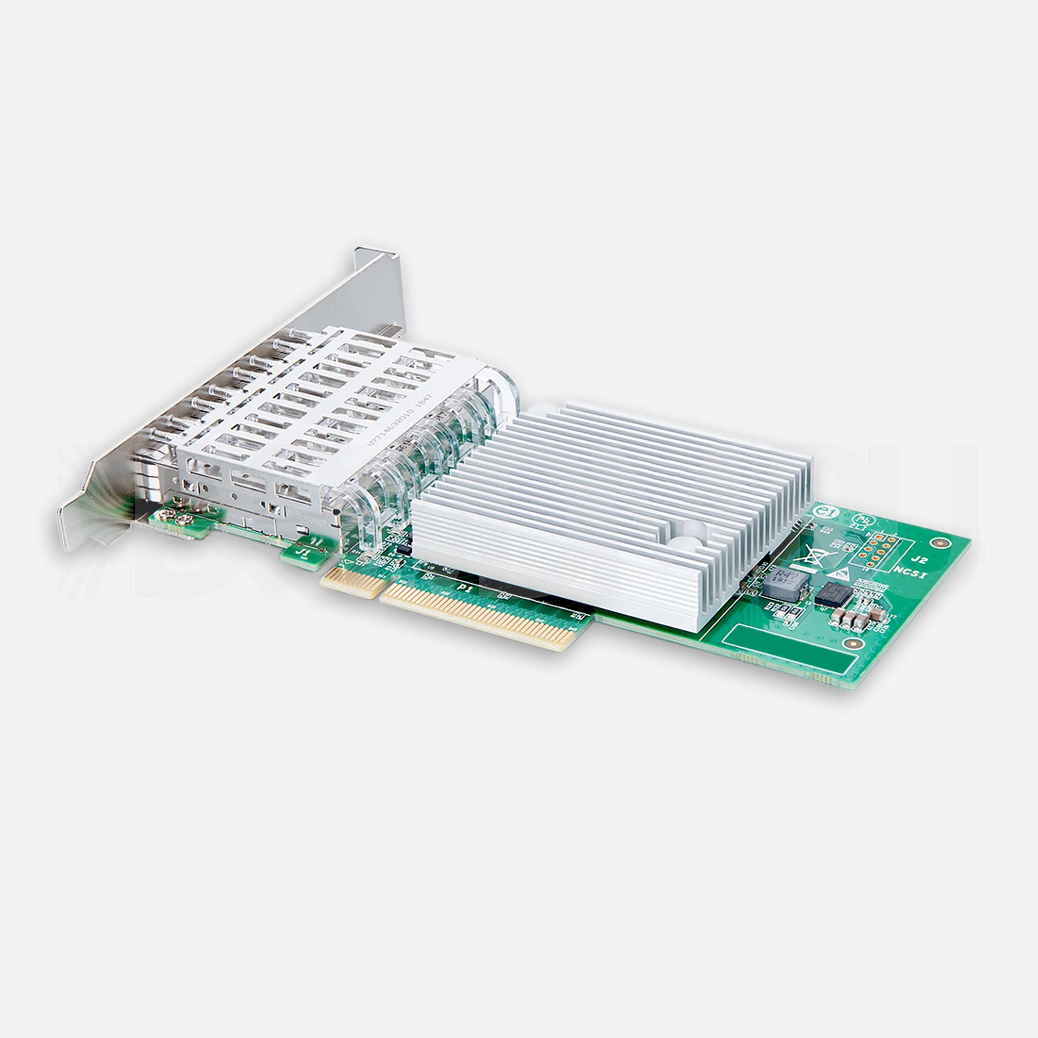 Сетевая карта 10 Gb/s (NIC), 4 порта SFP+, Intel XL710-BM1 Controller, PCIe 3.0 X8 - ДВДМ.РУ (DSO-N-10G4S1-XL710-X30-8)