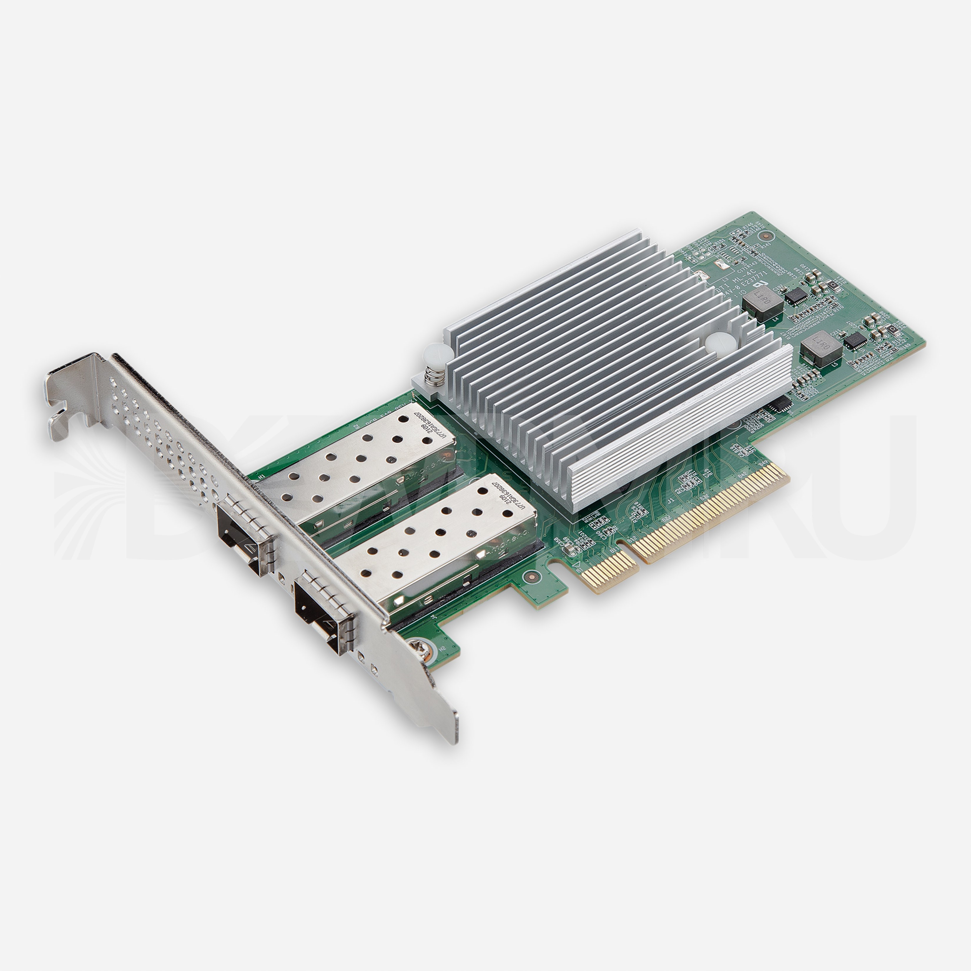 Сетевая карта 25 Gb/s (NIC), 2 порта SFP28, Intel XXV710-AM2 Controller, PCIe 3.0 X8 - ДВДМ.РУ (DSO-N-25G2S2-710-X30-8)